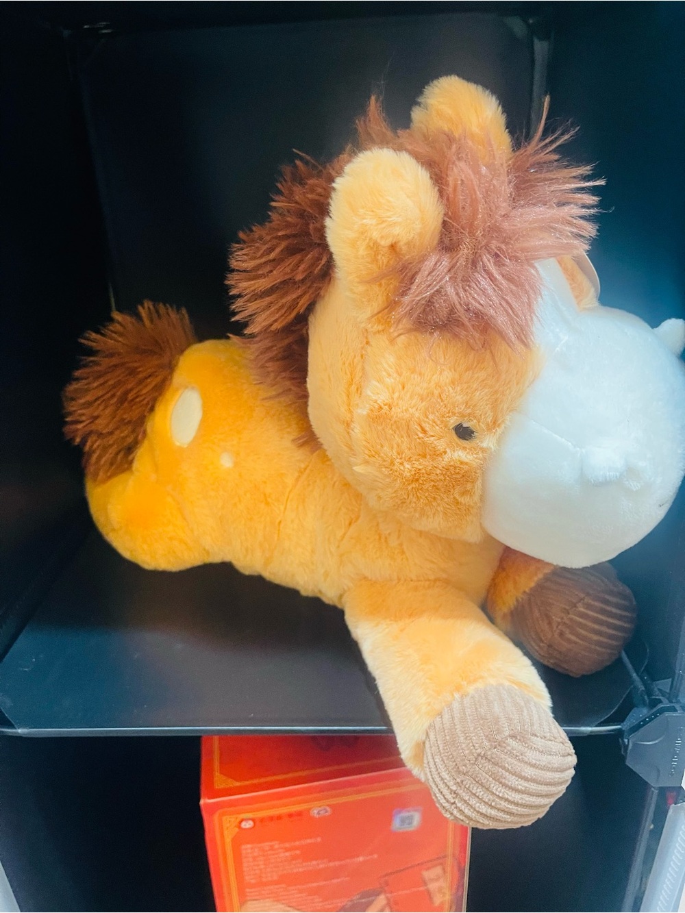 Plush Horse Stuffed Animal - Orange Soft Toy for Kids